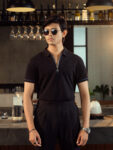 Eclipse | Deep, Rich Black Minimalist Polo Shirts