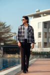 Riviera | Deep Nautical Check Boxy Shirt